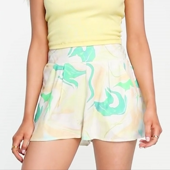 NWT ASOS | High Rise Printed Shorts - Picture 7 of 8
